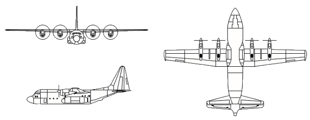 C130 3-view